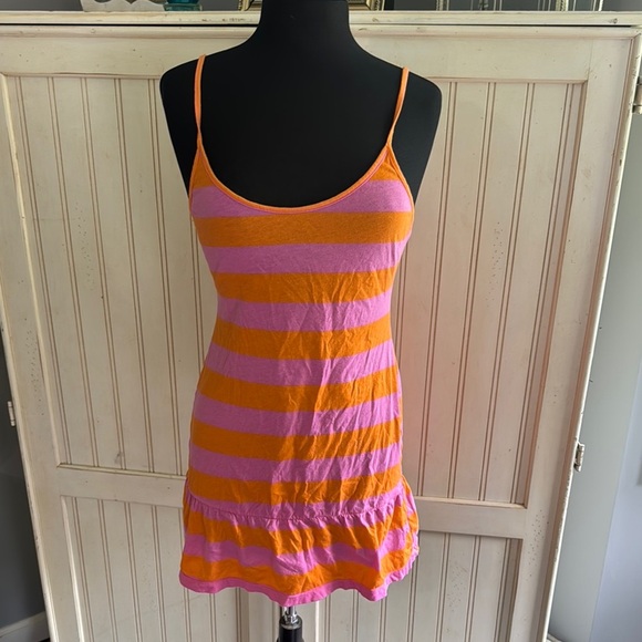 Pink Y2K VS Striped Pink and Orange Nightie - Picture 1 of 10